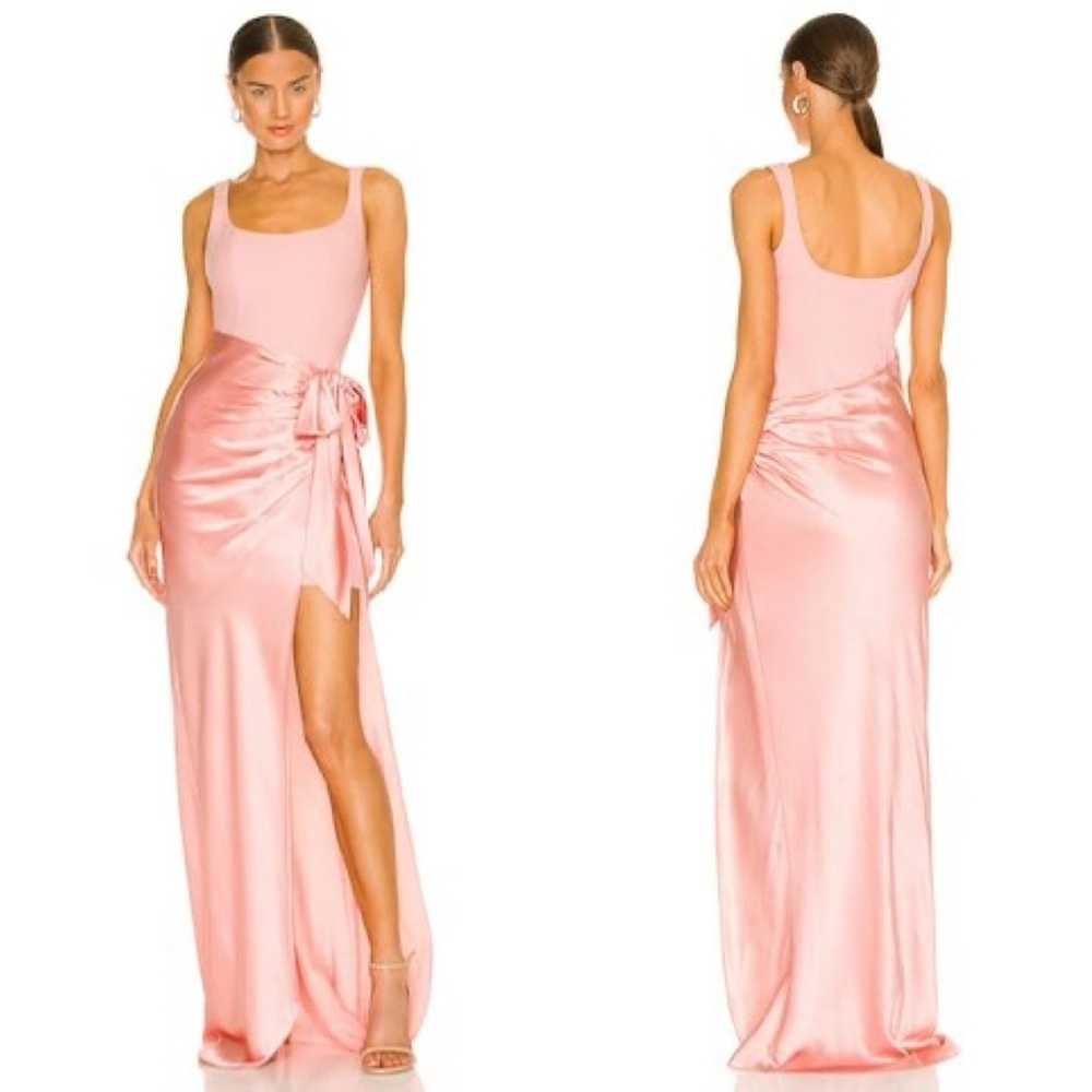 CINQ A SEPT Marian Bodycon Gown in Peony Pink Sz 8